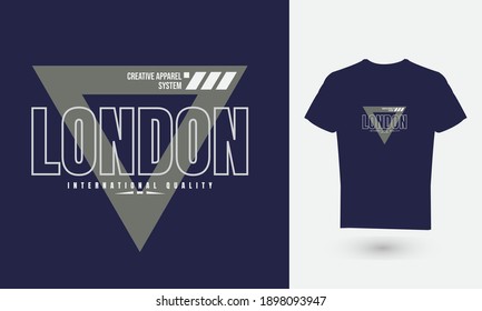 Ilustración vectorial de gráficos de texto, LONDRES. adecuado para el diseño de camisetas, camisas, caramelos, etc.