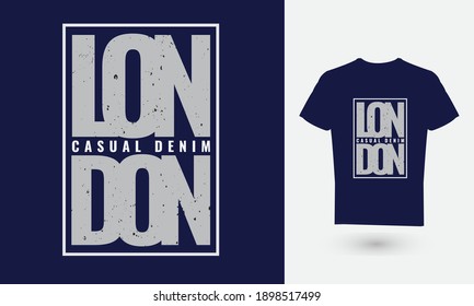 Vector illustration of text graphics, LONDON. suitable for the design of t-shirts, shirts, hoodies, etc.
