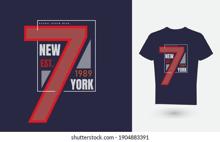 Vector illustration of text graphics, Newyork. suitable for the design of t-shirts, hoodies, etc.