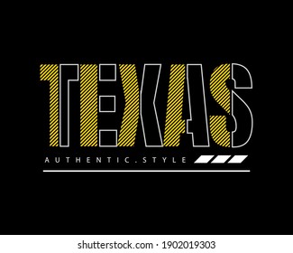 Ilustración vectorial de gráficos de texto, TEXAS. adecuado para el diseño de camisetas, camisas, caramelos, etc.