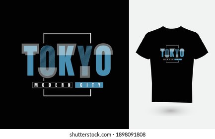 Vector illustration of text graphics, TOKYO. suitable for the design of t-shirts, shirts, hoodies, etc.