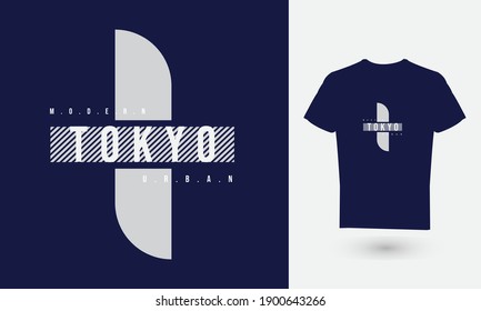 Vector illustration of text graphics, TOKYO. suitable for the design of t-shirts, shirts, hoodies, etc.