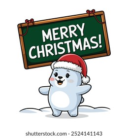 A vector illustration of the text Merry Christmas 