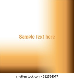 Vector illustration of The text on the golden abstract background.