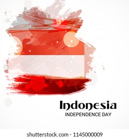 Vector illustration of a Text Space Abstract Background for Indonesia Independence Day.