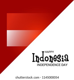 Vector illustration of a Text Space Abstract Background for Indonesia Independence Day.