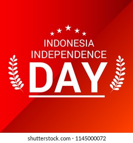 Vector illustration of a Text Space Abstract Background for Indonesia Independence Day.
