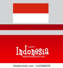 Vector illustration of a Text Space Abstract Background for Indonesia Independence Day.