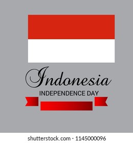 Vector illustration of a Text Space Abstract Background for Indonesia Independence Day.