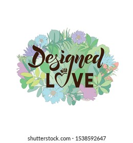 Vector illustration of text for tag, label or package of clothes, jewelry, design or handmade products. Decoration for shop windows. Banner for webpage. EPS 10.