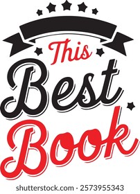 A vector illustration of the text "This Best Book"