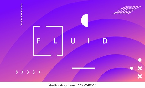 Vector illustration with text. Web template. Cover design. Wi-Fi symbol. Futuristic digital poster. Future concept. Shapes composition. Fantasy background. Memphis pattern with design elements