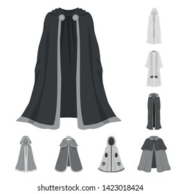 Vector illustration of textile and cloth icon. Collection of textile and clothing stock vector illustration.