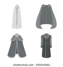 Vector illustration of textile and cloth icon. Collection of textile and clothing stock symbol for web.