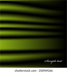 Vector illustration of  Textile. Green silk.