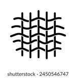 Vector illustration of Textile icon. Fabric icon on white background.