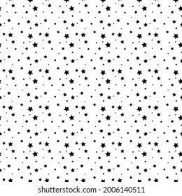 Vector illustration. for textile, wrapping background with stars. Holiday seamless pattern. Christmas star. Ornament for gift wrapping paper, fabric, clothes, textile, surface textures, scrapbook