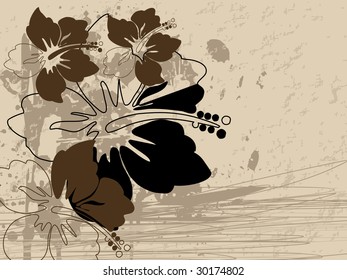 vector illustration of texture background with flower
