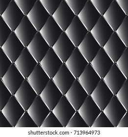 vector illustration texture black  quilted leather