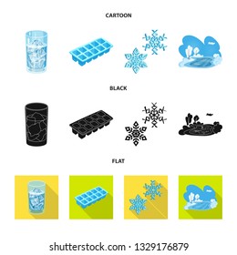 Vector illustration of texture  and frozen  icon. Collection of texture  and transparent  stock vector illustration.