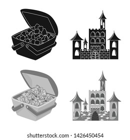 Vector illustration of texture and frozen logo. Set of texture and transparent stock vector illustration.