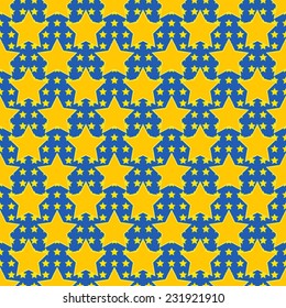 Vector illustration texture with lots of stars.