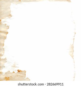 Vector illustration texture of the piece of paper background with spots and streaks.