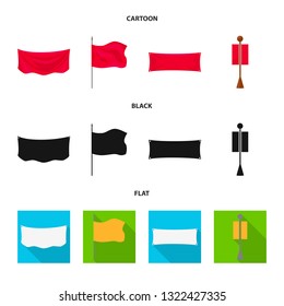 Vector illustration of texture and presentation icon. Collection of texture and media  stock vector illustration.