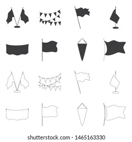 Vector illustration of texture and presentation icon. Set of texture and media stock vector illustration.