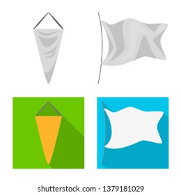 Vector illustration of texture and presentation logo. Set of texture and media  vector icon for stock.