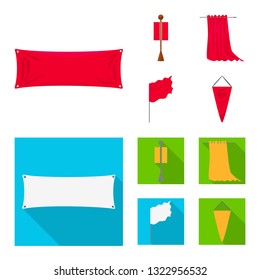 Vector illustration of texture and presentation sign. Collection of texture and media  vector icon for stock.