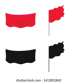 Vector illustration of texture and presentation sign. Set of texture and media  stock symbol for web.