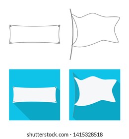 Vector illustration of texture and presentation symbol. Collection of texture and media  vector icon for stock.