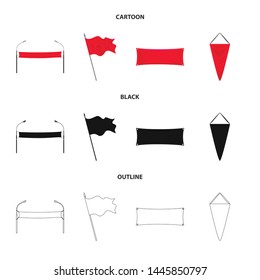 Vector illustration of texture and presentation symbol. Collection of texture and media vector icon for stock.