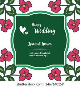 Vector illustration texture purple flower frame with design card love mom