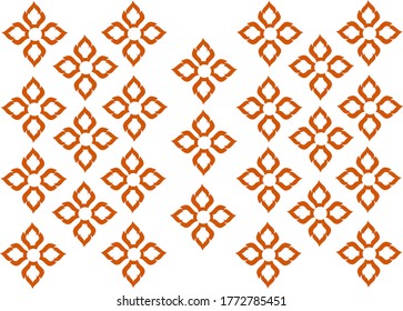 vector illustration texture of  thailand style