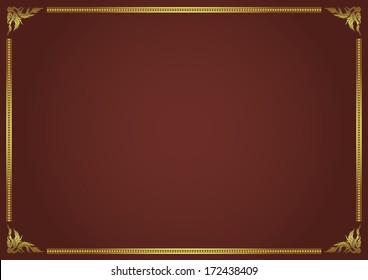 Vector illustration of Thai art thai flower pattern background 