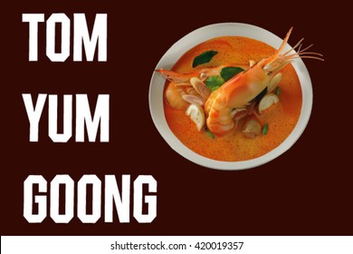 A vector illustration for Thai food "Tom-Yum-Goong " 