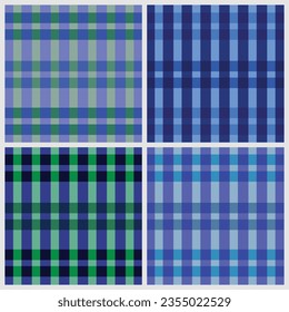 Vector illustration Thai loincloth pattern. Seamless plaid pattern. 
Grid pattern of fabric pattern.