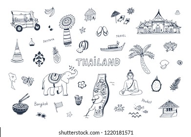 1,610 Thailand traditional symbols doodle Images, Stock Photos ...