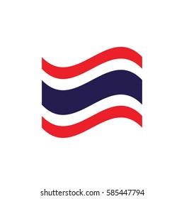 vector illustration of Thailand flag