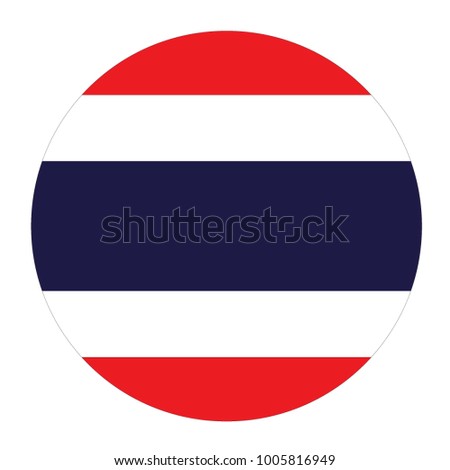 vector illustration of Thailand flag