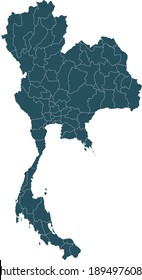 vector illustration of Thailand map