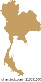 Vector Illustration of Thailand map