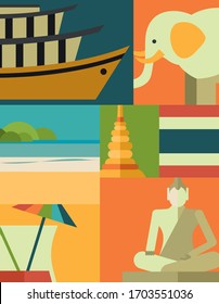 vector illustration of thailand symbol