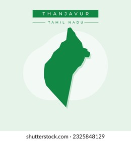 Vector illustration vector of Thanjavur city map India city