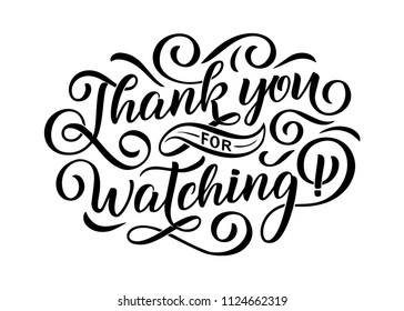 Thanks Watching Images Stock Photos Vectors Shutterstock