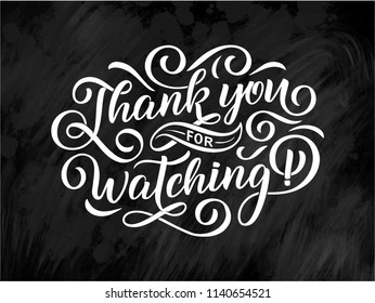 Thank You Watching Images Stock Photos Vectors Shutterstock