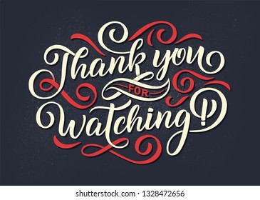 Thanks For Watching 图片 库存照片和矢量图 Shutterstock