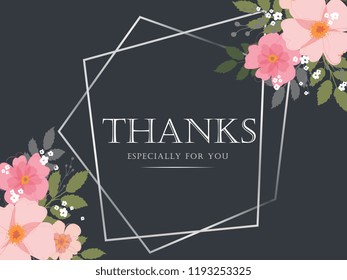 Vector illustration. Thanks typography vector design for greeting cards and poster. 